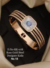 Rose Gold Free Size Steel Designer Breslet Kada Catalog

