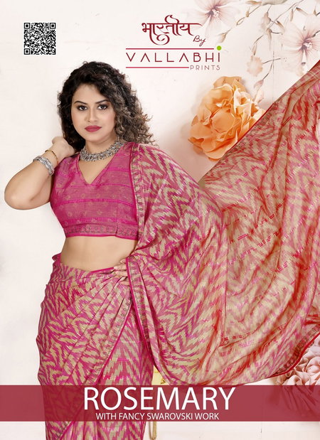 Rosemary By Vallabhi Swarovski Brasso Sarees Wholesale Shop In Surat