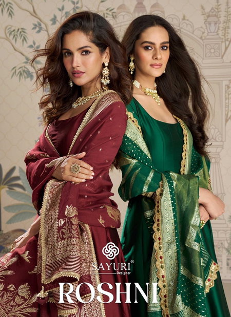 Roshni By Sayuri Silk Viscose Surat Readymade Suits Wholesale Market

