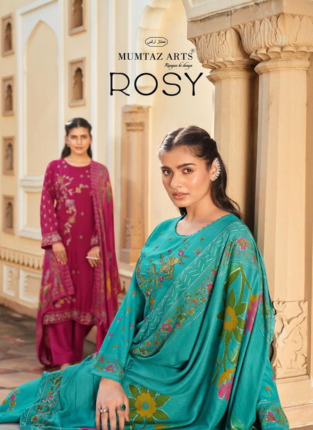 Rosy By Mumtaz Pashmina Printed Dress Material Orders In India Catalog