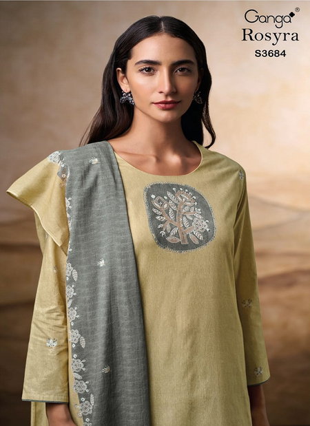 Rosyra 3684 By Ganga Cotton Wholesale Designer Salwar Suit Suppliers In Mumbai
