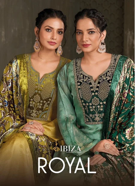 Royal By Ibiza Morrocco Silk Designer Salwar Suits Wholesalers In Surat