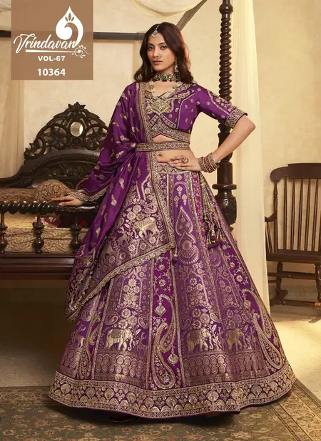 Vrindavan Vol 67 By Royal Banarasi Silk Lehenga Choli Online Wholesale