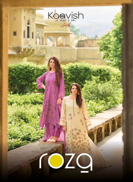 Roza By Kaavish Muslin Silk Digital Printed Designer Salwar Suits Orders In India
