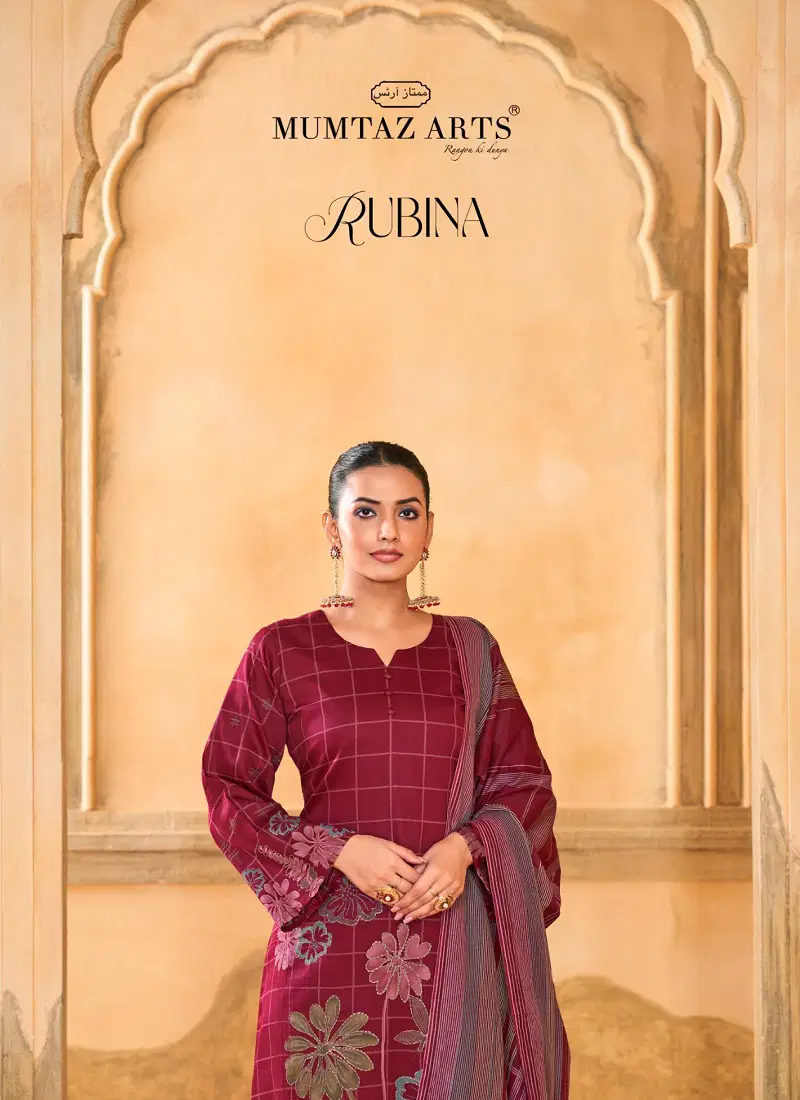 Rubina By Mumtaz Jam Silk Printed Dress Material Orders In India Catalog