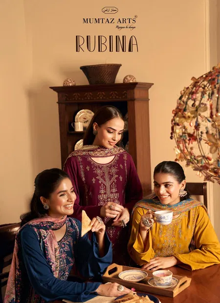 Rubina By Mumtaz Pashmina Printed Dress Material Surat Wholesale Market Catalog