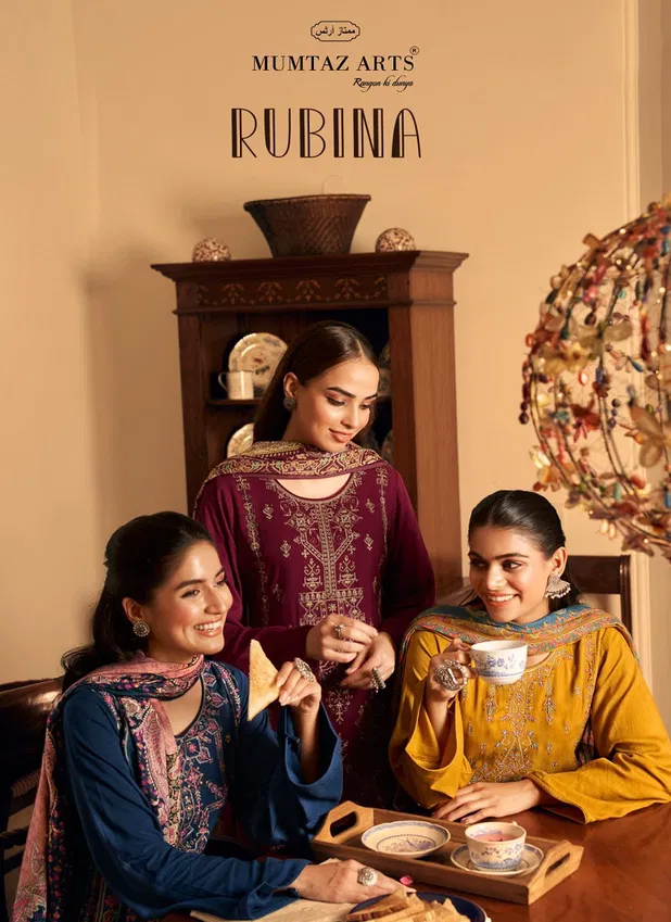 Rubina By Mumtaz Pashmina Printed Dress Material Surat Wholesale Market