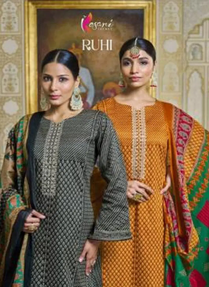 Ruhi By Kesari Lawn Pure Jaam Embroidery Dress Material Orders In India Catalog