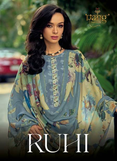 Ruhi By Rang 1001 To 1004 Printed Dress Material Wholesale Market In Surat Catalog