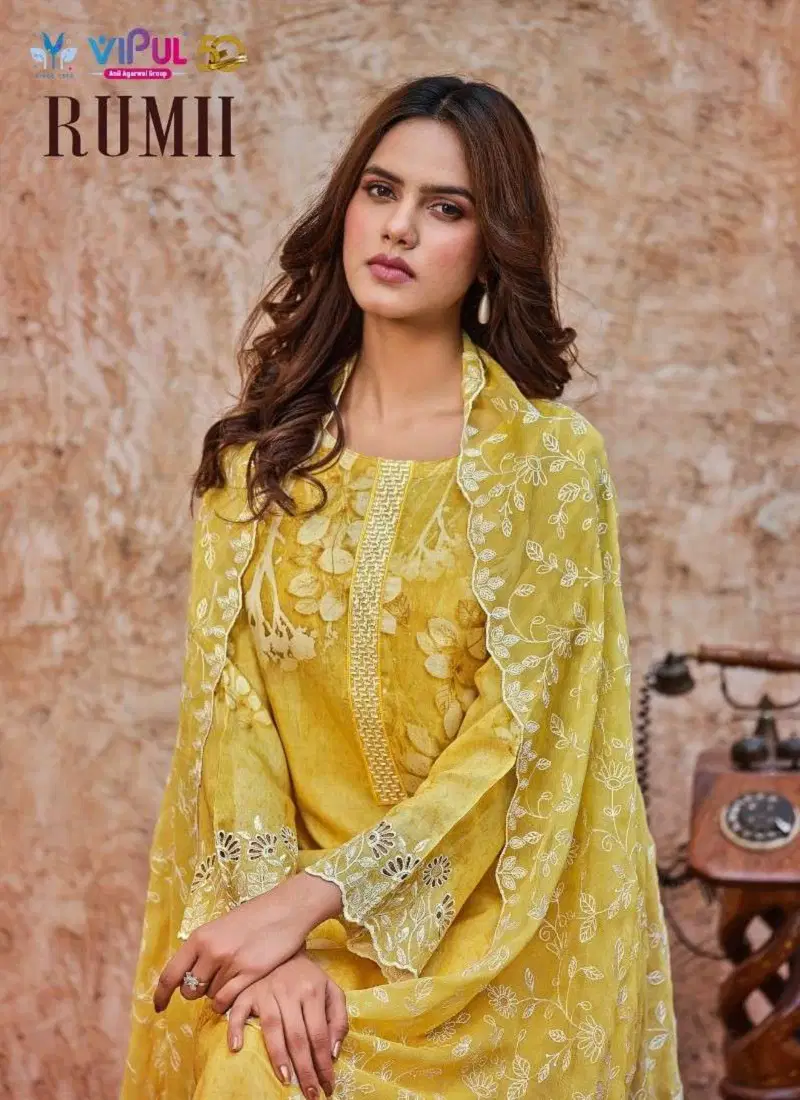 Rumii By Vipul Muslin Embroidery Salwar Kameez Suppliers In India Catalog