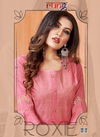 RUNG ROXIE Heavy Luxuriya Rayon With Manual Embroidery With Sequence Work Fancy Kurtis Collection
