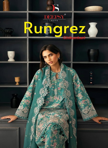 Rungrez Chikankari Vol 25 By Deepsy Cotton Online Pakistani Salwar Suits Wholesale