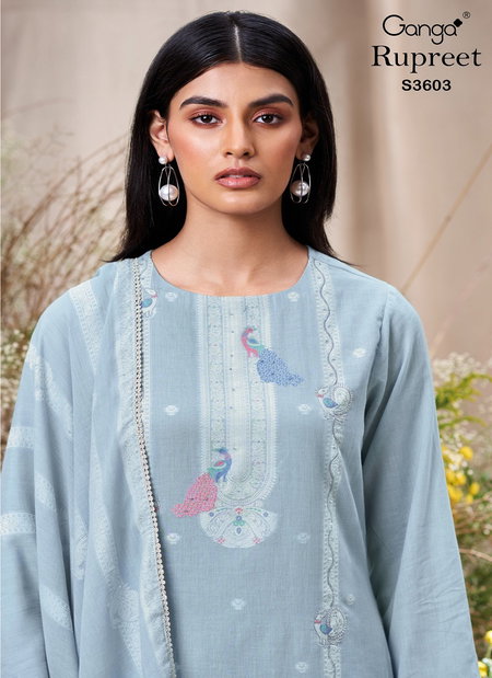 Rupreet 3603 By Ganga Cotton Mul Online Designer Salwar Suit Wholesale
