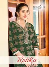 Rutika By Wooglee Rayon Printed Embroidery Kurti Wholesale Market In Surat