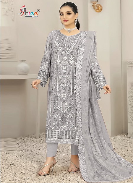 S 894 Organza Embroidery Pakistani Suits Catalog