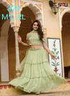 S4u 329 Fancy Gorgeous Look Killer Silk Party Wear Indo Western Lehenga Choli Catalog