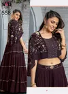 S4u 558 Fancy Catchy Look Killer Silk PartyWear Indo Western Catalog