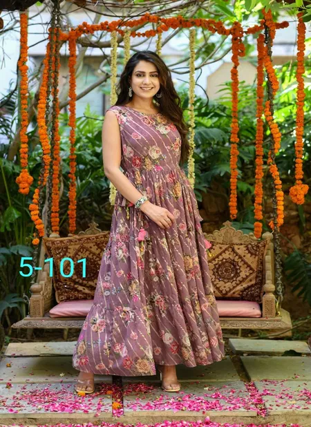 S4u D No 5-101 Killer Silk Long Anarkali Kurti Catalog Catalog