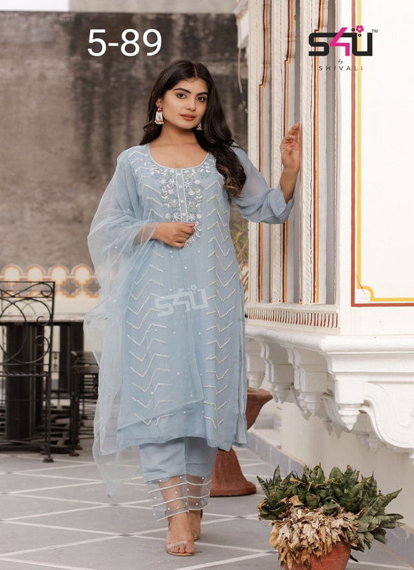 S4u D No 5-89 Fancy Elegant Kurti Bottom With Dupatta Catalog