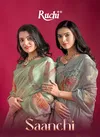 Saanchi By Ruchi Digital Printed Linen Designer Sarees Wholesale Price In Surat
