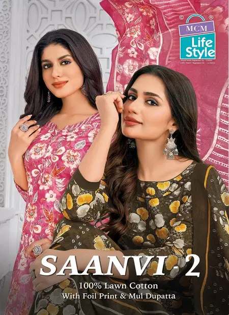 Saanvi Vol 2 By Mcm Heavy Cotton Printed Dress Material Exporters In India