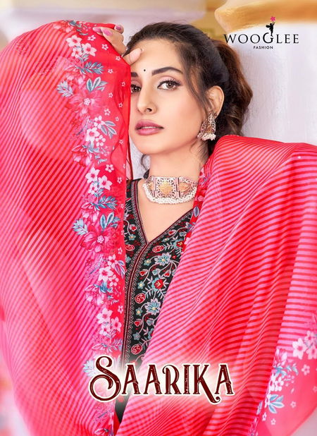 Saarika By Wooglee Viscose Weaving Embroidery Kurti With Bottom Dupatta Wholesale Shop In Surat Catalog