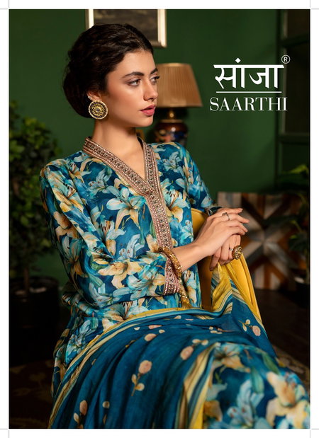 Saarthi By Saanja Viscose Muslin Designer Salwar Kameez Wholesale Price In Surat