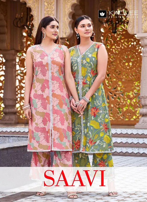 Saavi By Kadlee Rayon Printed Designer Kurti With Bottom Wholesale Online