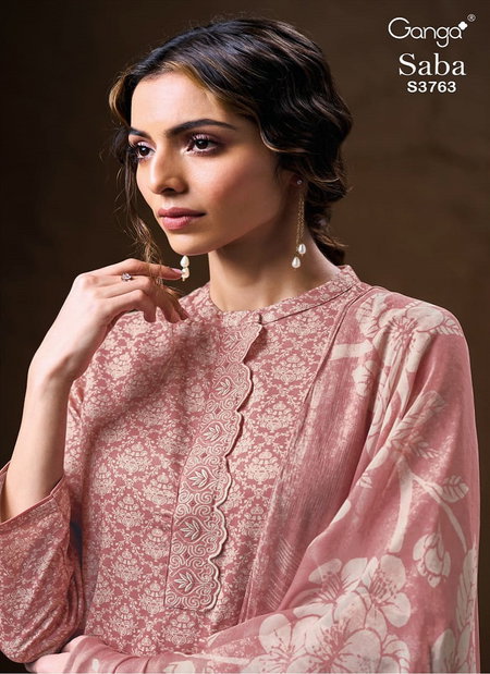 Saba 3763 By Ganga Cotton Satin Wholesale Salwar Kameez Suppliers In Mumbai
