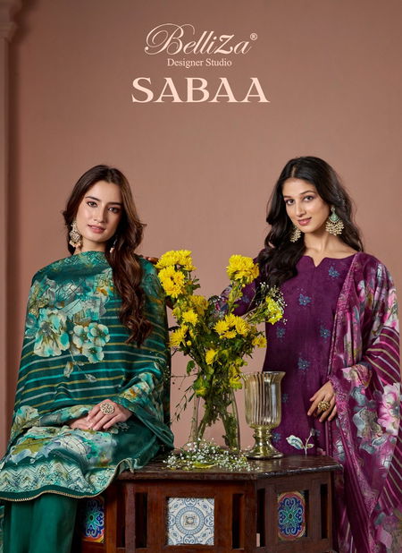 Sabaa By Belliza Viscose Rayon Digital Printed Dress Material Orders In India Catalog