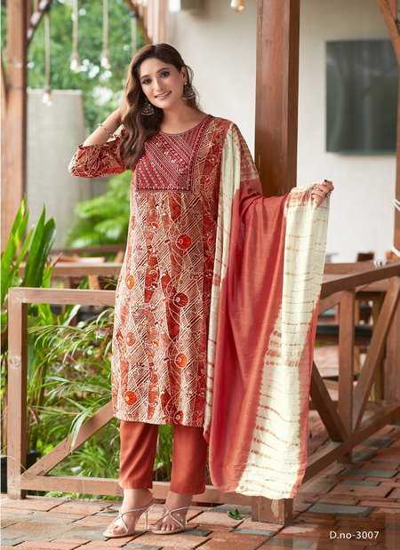 Sabri Vol 3 By Mystic 9 Rayon Printed Kurti With Bottom Dupatta Wholesale Market in Surat
