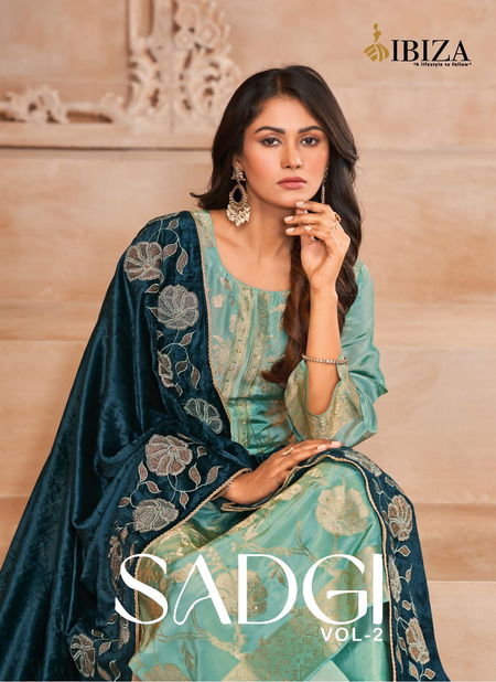 Sadgi Vol 2 By Ibiza Gaji Silk Jacquard Dress Material Orders In India Catalog