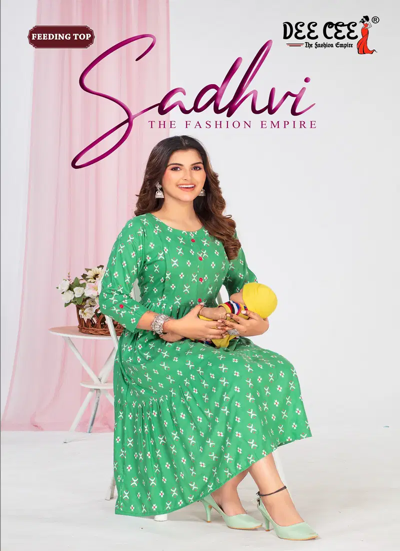 Sadhavi By Deecee Rayon Printed Feeding Kurtis Wholesale Shop In Surat Catalog