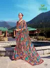 Sadhna By Sanskar  Printed Georgette Sarees Wholesale Price In Surat