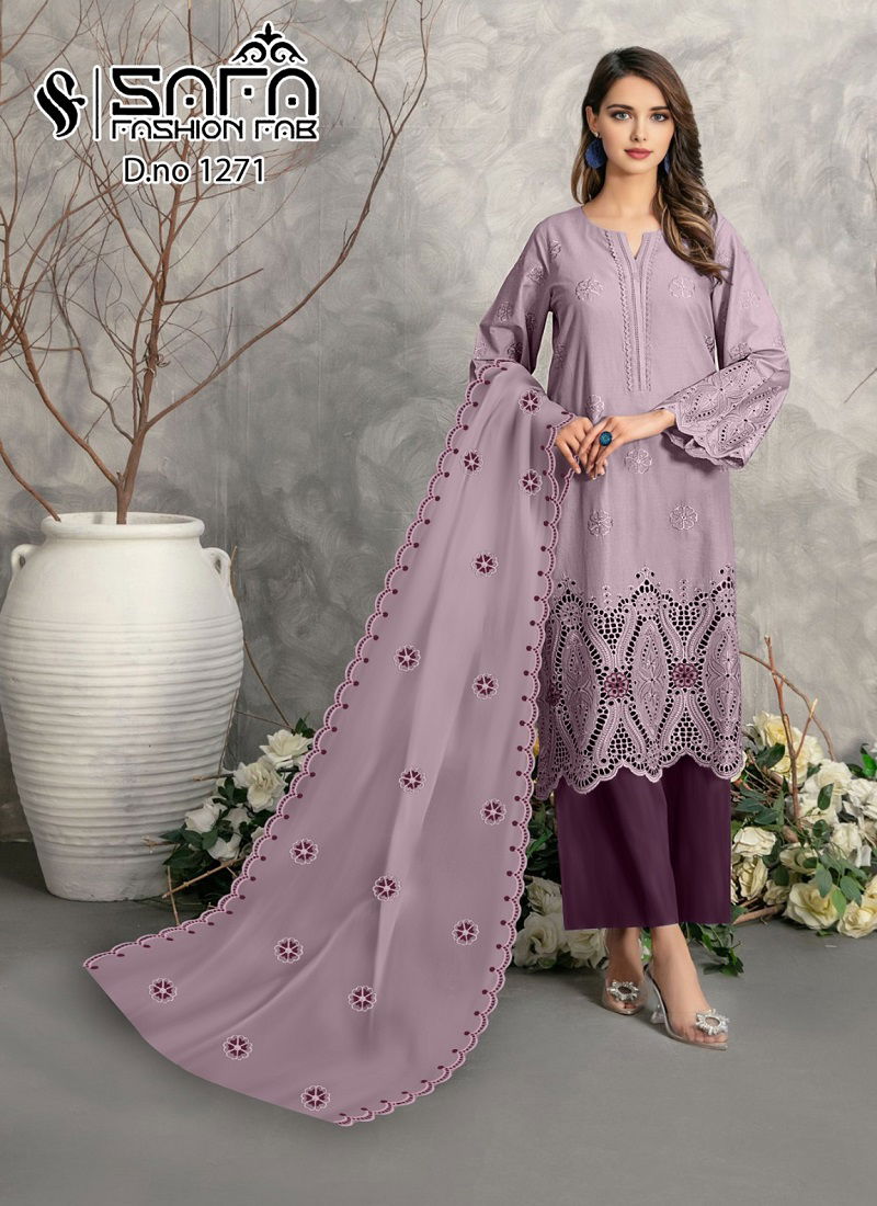 Safa Fashion Fab 1271 Colours Viscose Readymade Pakistani Suit Wholesale Shop In Surat
 Catalog