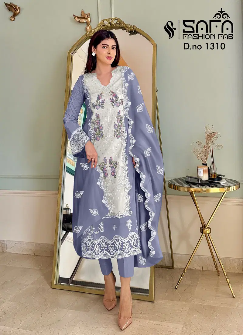 Safa Fashion Fab 1310 Georgette Readymade Pakistani Suit Exporters In India Catalog