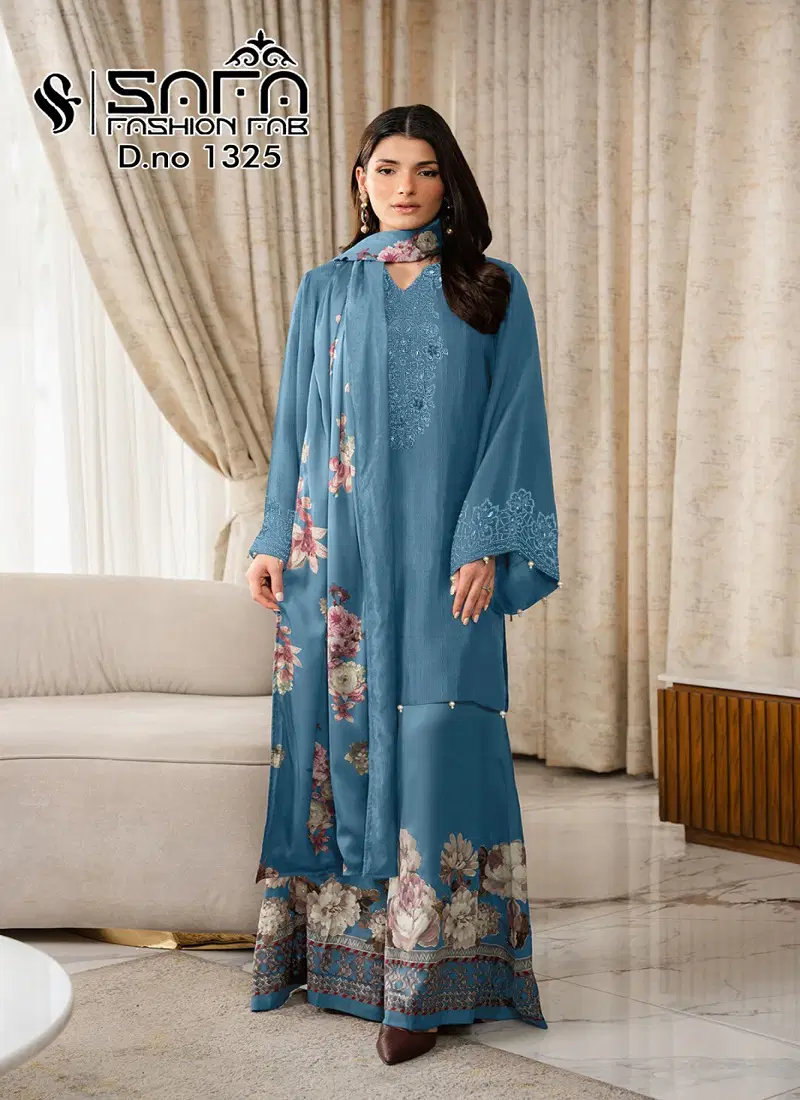 Safa Fashion Fab 1325 Readymade Pakistani Suit Wholesale Shop In Surat Catalog