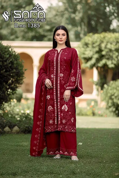 Safa Fashion Fab 1385 Georgette Surat Kurti With Bottom Dupatta Wholesale Market