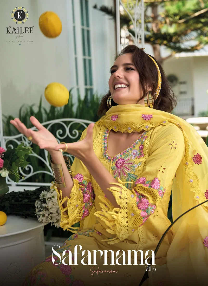 Safarnama Vol 6 By Kailee Cotton Readymade Suits Wholesalers In Delhi