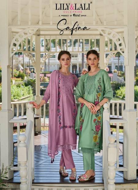 Safina By Lily And Lali 15901 To 15906 Silk Embroidery Readymade Suits Wholesale Online Catalog