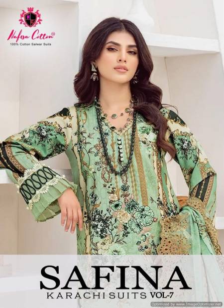 Safina Vol 7 By Nafisa Designer Karachi Cotton Dress Material Wholesale Market In Surat Catalog