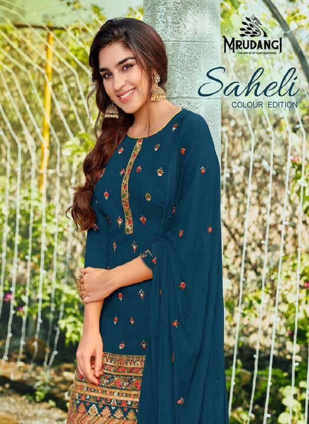 Saheli 2026 Colors Edition By Mrudang Georgette Wedding Wear Punjabi Patiyala Suits Wholesale Shop In Surat