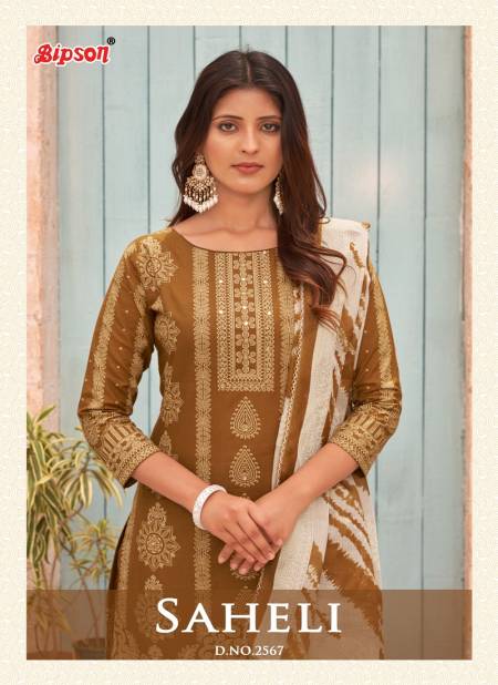 Saheli 2567 By Bipson Mirror Work With Printed Cotton Dress Material Wholesale Market In Surat
 Catalog