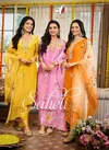 Saheli By Af Tissue Shimmer Designer Kurti With Bottom Dupatta Wholesale Shop In Surat