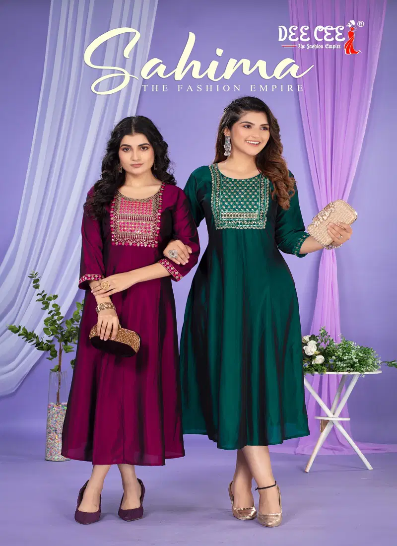 Sahima By Deecee Designer Flared Long Kurtis Suppliers In India Catalog