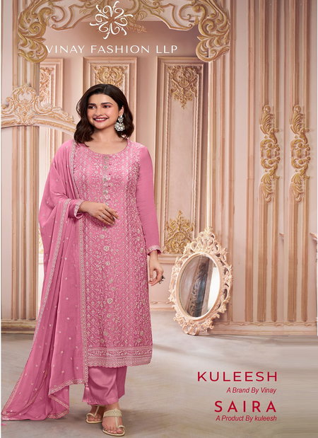 Saira By Vinay Kuleesh Chinon Designer Salwar Kameez Wholesale Shop In Surat
