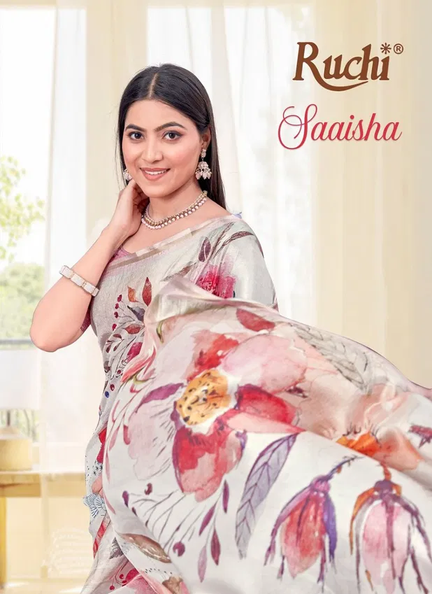 Saisha Vol 3 By Ruchi Tussar Silk Printed Saree Wholesale Shop In Surat