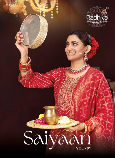 Saiyaan Vol 1 By Radhika Berlin Silk Surat Anarkali Kurtis Set Wholesale Market