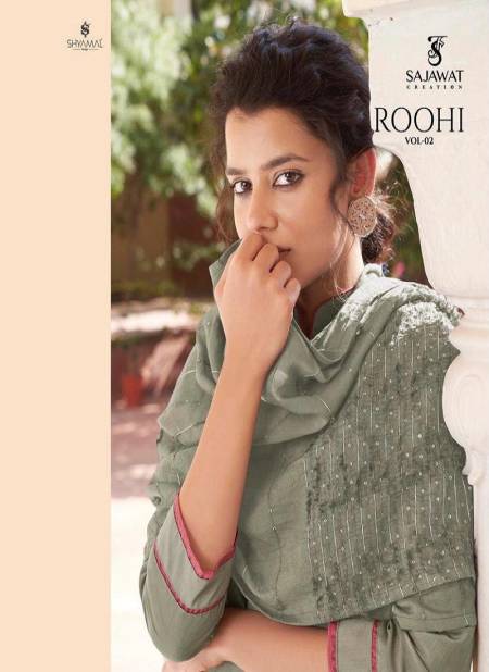SAJAWAT  ROOHI VOL -02 Latest Heavy Designer Festive Wear Fancy Pyor Modal Viscose Heavy Work Salwar Suit Collection Catalog
