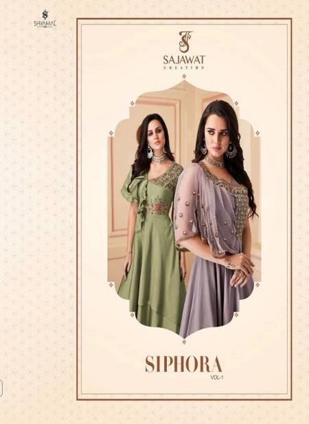 SAJAWAT SIPHORA Latest Wedding Wear Heavy Soft Silk Embroidery Work Full Stich Gown And four side work Dupatta Collection Catalog